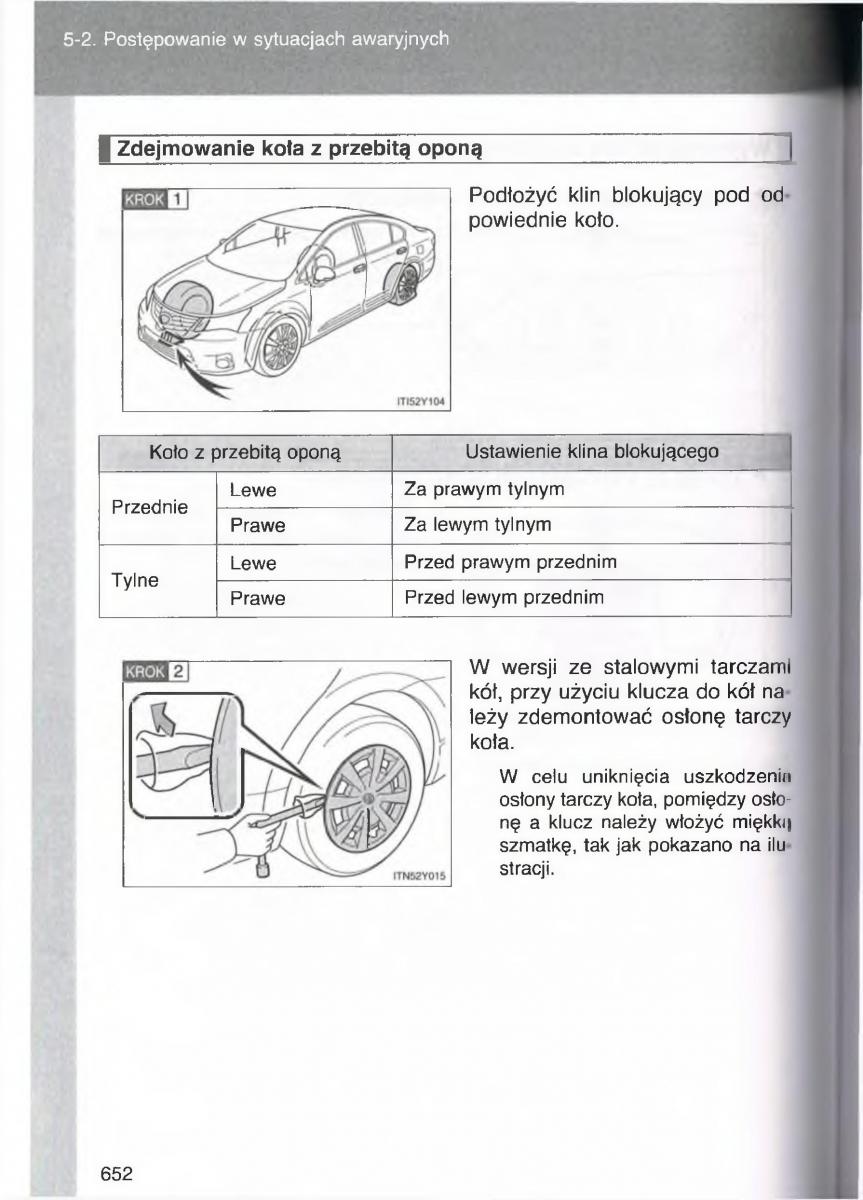 Toyota Avensis III 3 instrukcja obslugi czesc2 / page 297