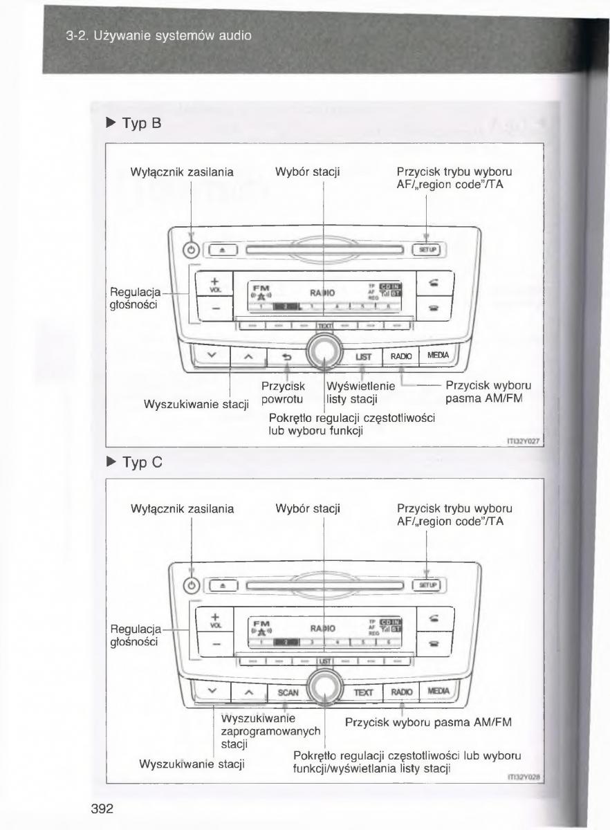 Toyota Avensis III 3 instrukcja obslugi czesc2 / page 37