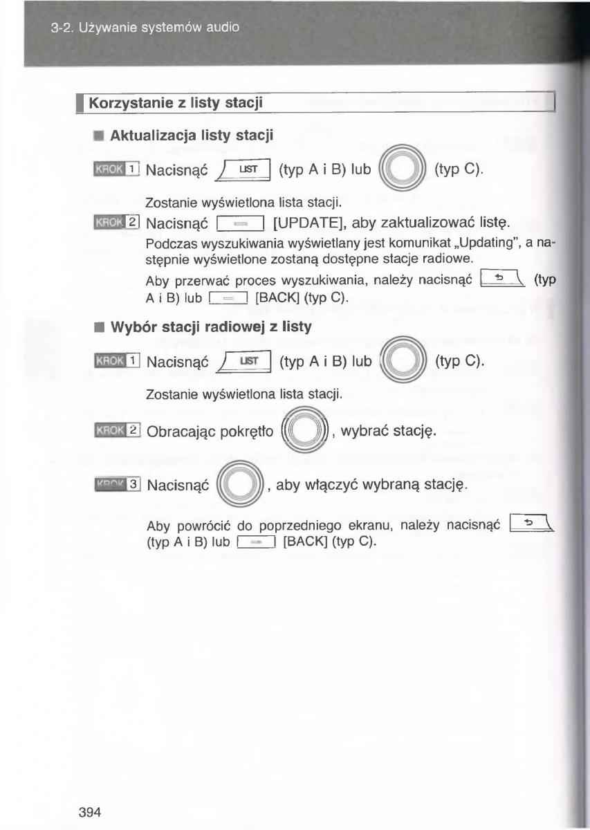 Toyota Avensis III 3 instrukcja obslugi czesc2 / page 39