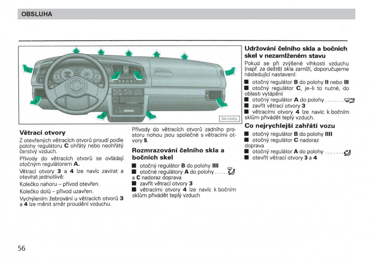 manual  Skoda Felicja navod k obsludze / page 58