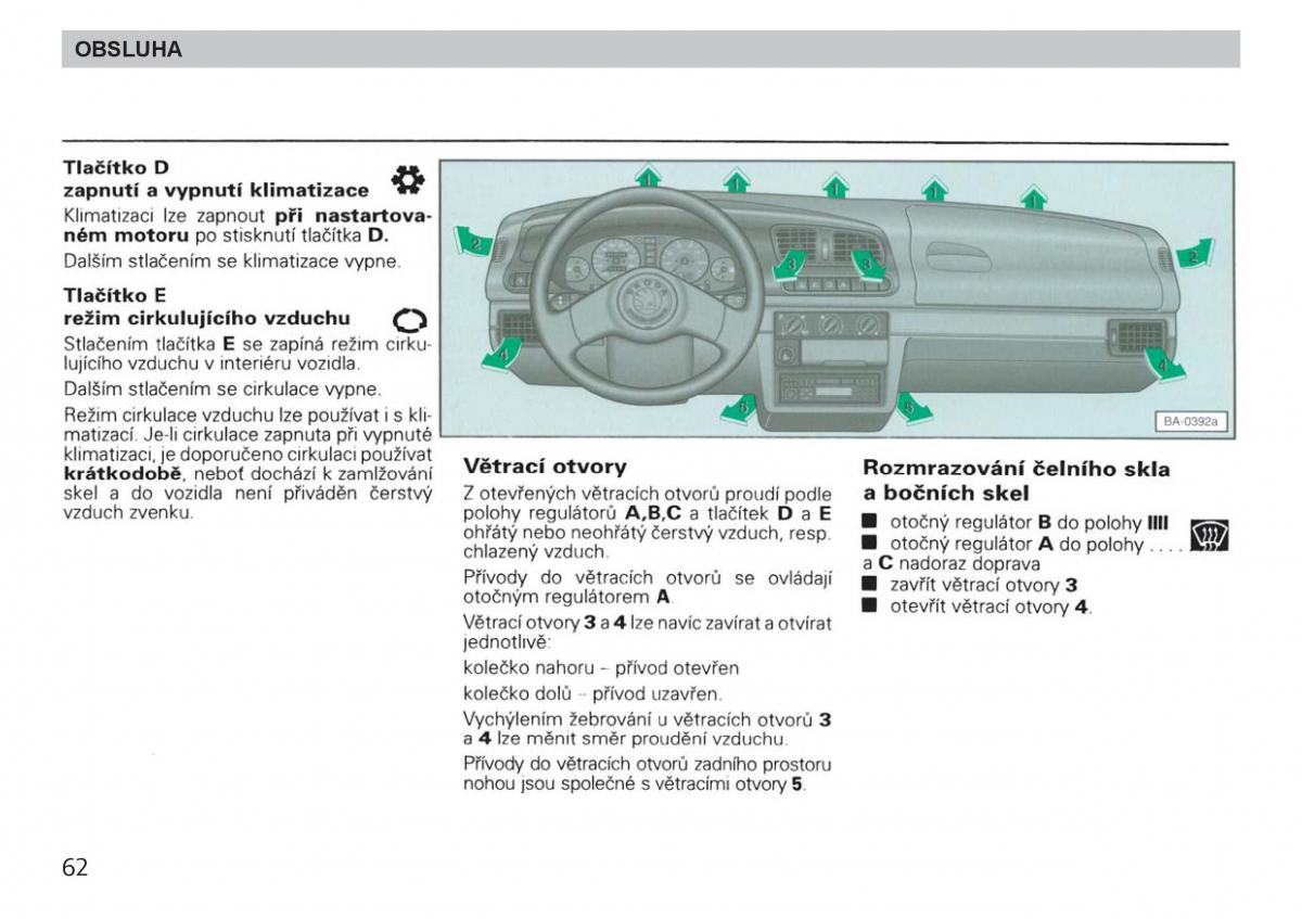 manual  Skoda Felicja navod k obsludze / page 64