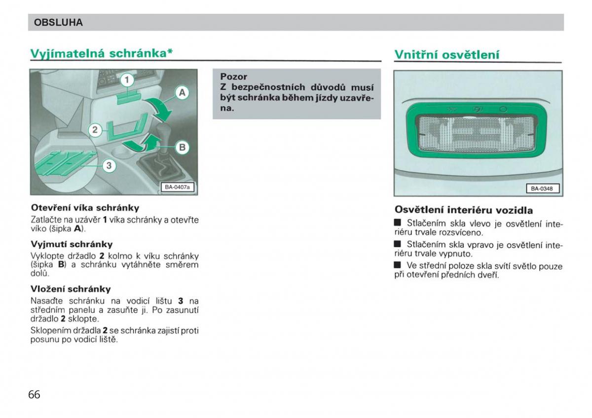 manual  Skoda Felicja navod k obsludze / page 68