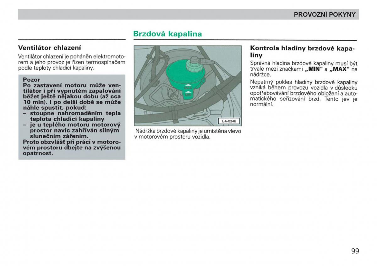 manual  Skoda Felicja navod k obsludze / page 101