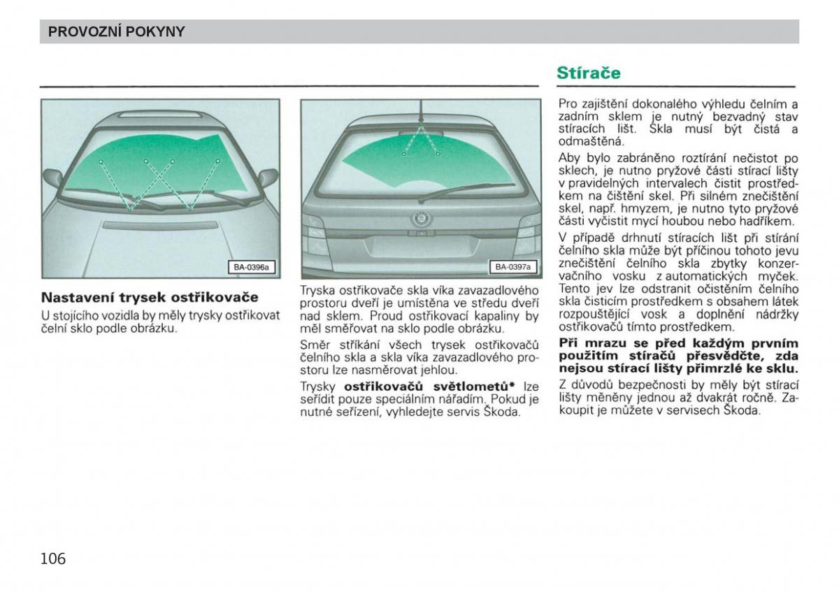 Skoda Felicja navod k obsludze / page 108