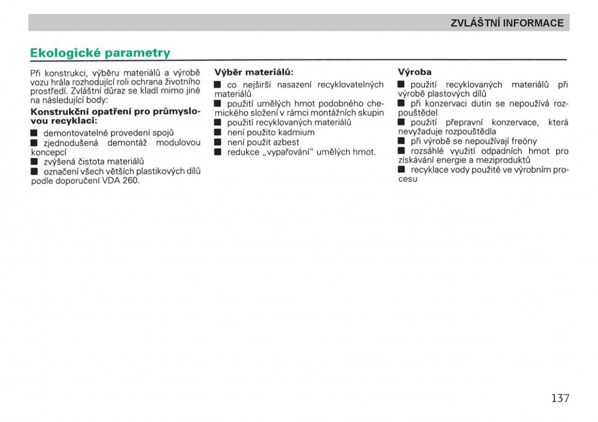 manual  Skoda Felicja navod k obsludze / page 139