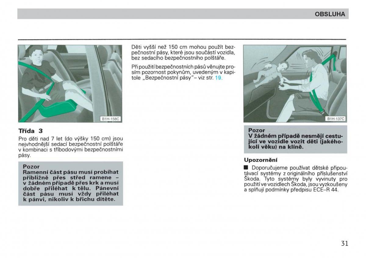 manual  Skoda Felicja navod k obsludze / page 33