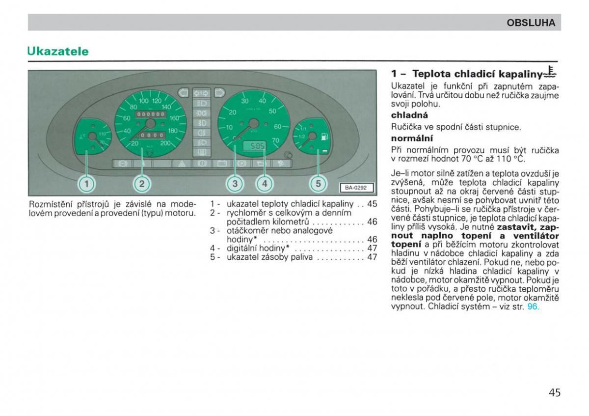 manual  Skoda Felicja navod k obsludze / page 47