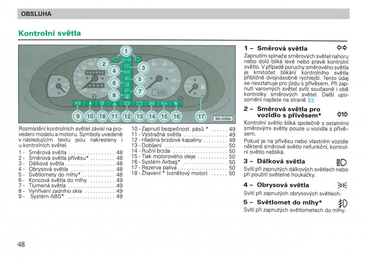 manual  Skoda Felicja navod k obsludze / page 50