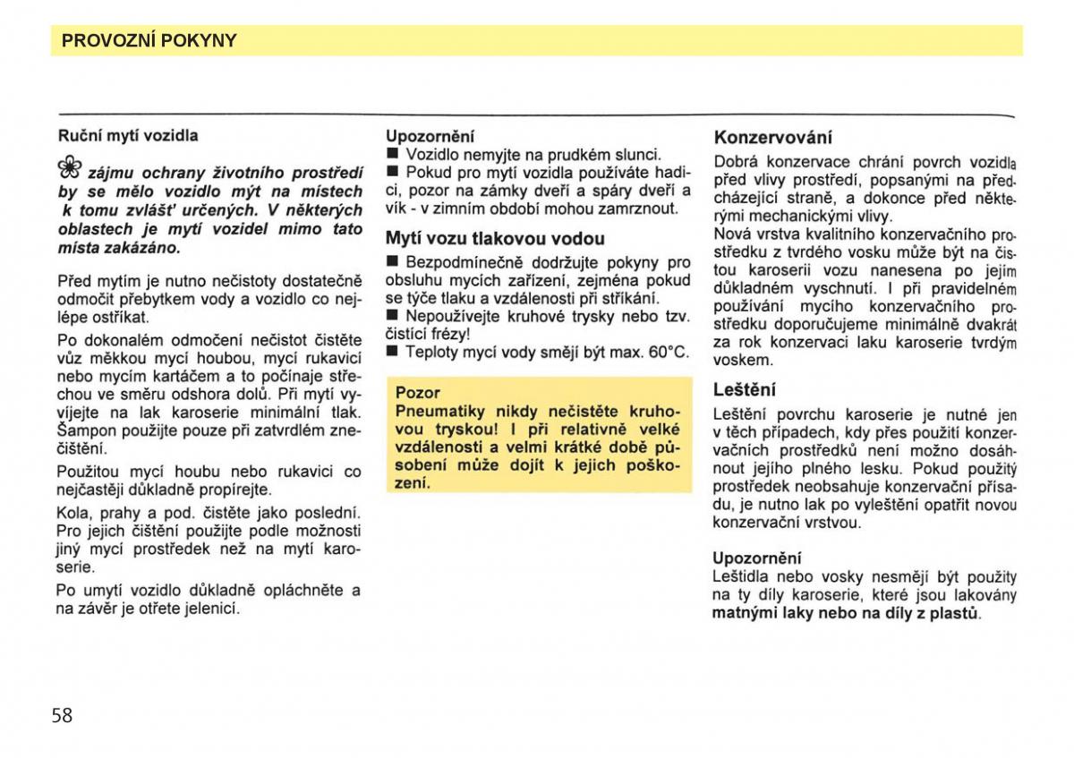 Skoda Favorit navod k obsludze / page 60