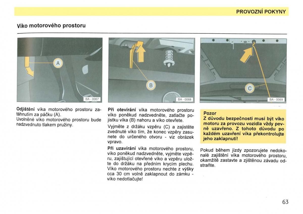 Skoda Favorit navod k obsludze / page 65