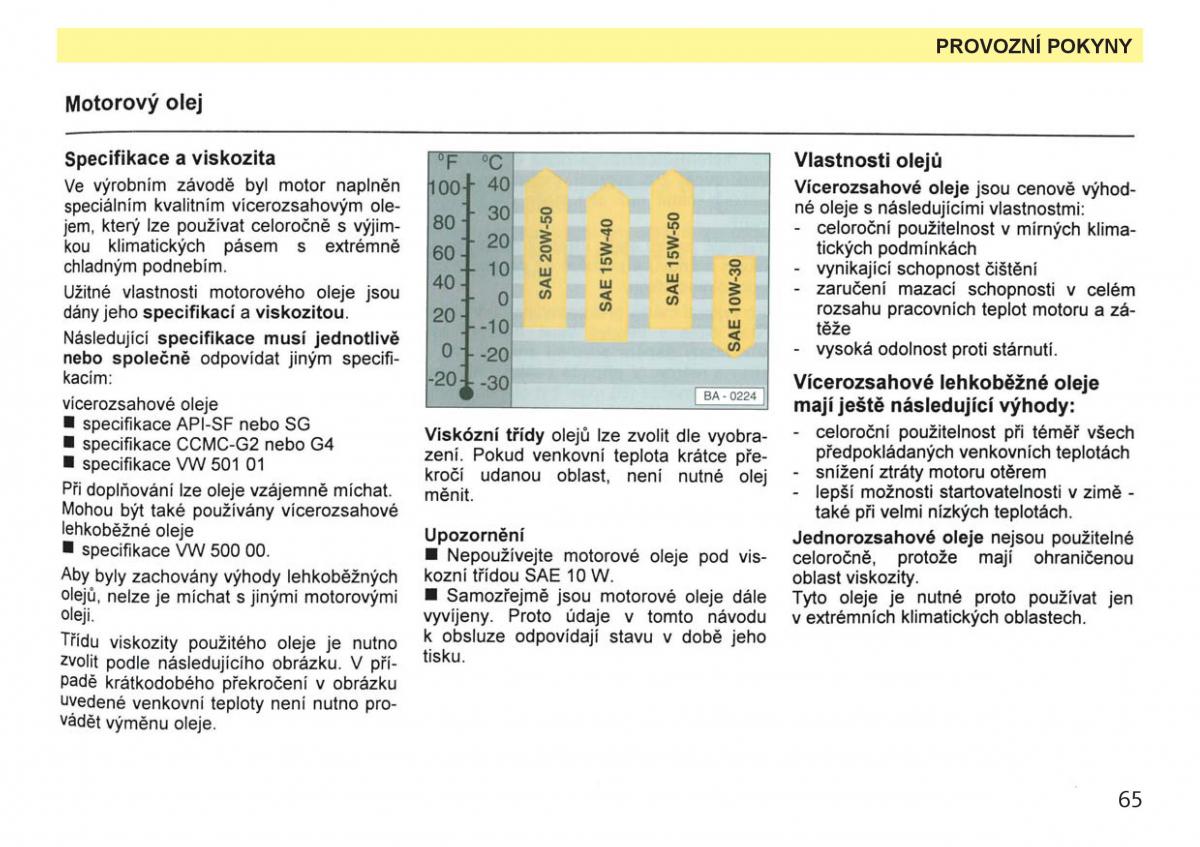 Skoda Favorit navod k obsludze / page 67