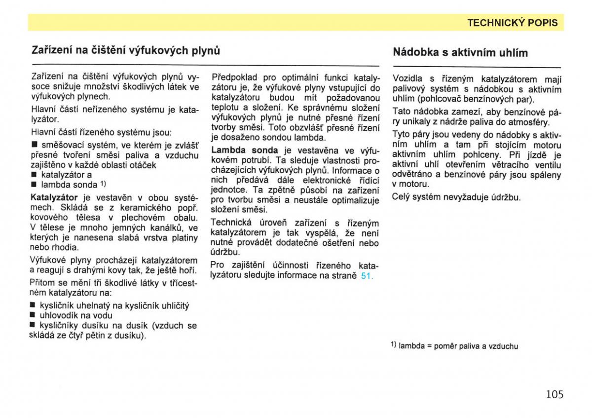 Skoda Favorit navod k obsludze / page 107