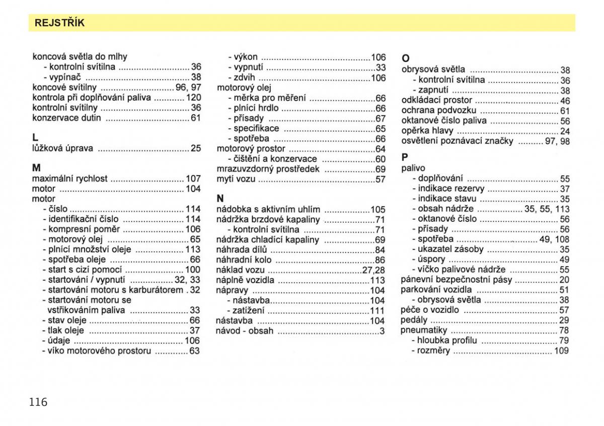 Skoda Favorit navod k obsludze / page 118