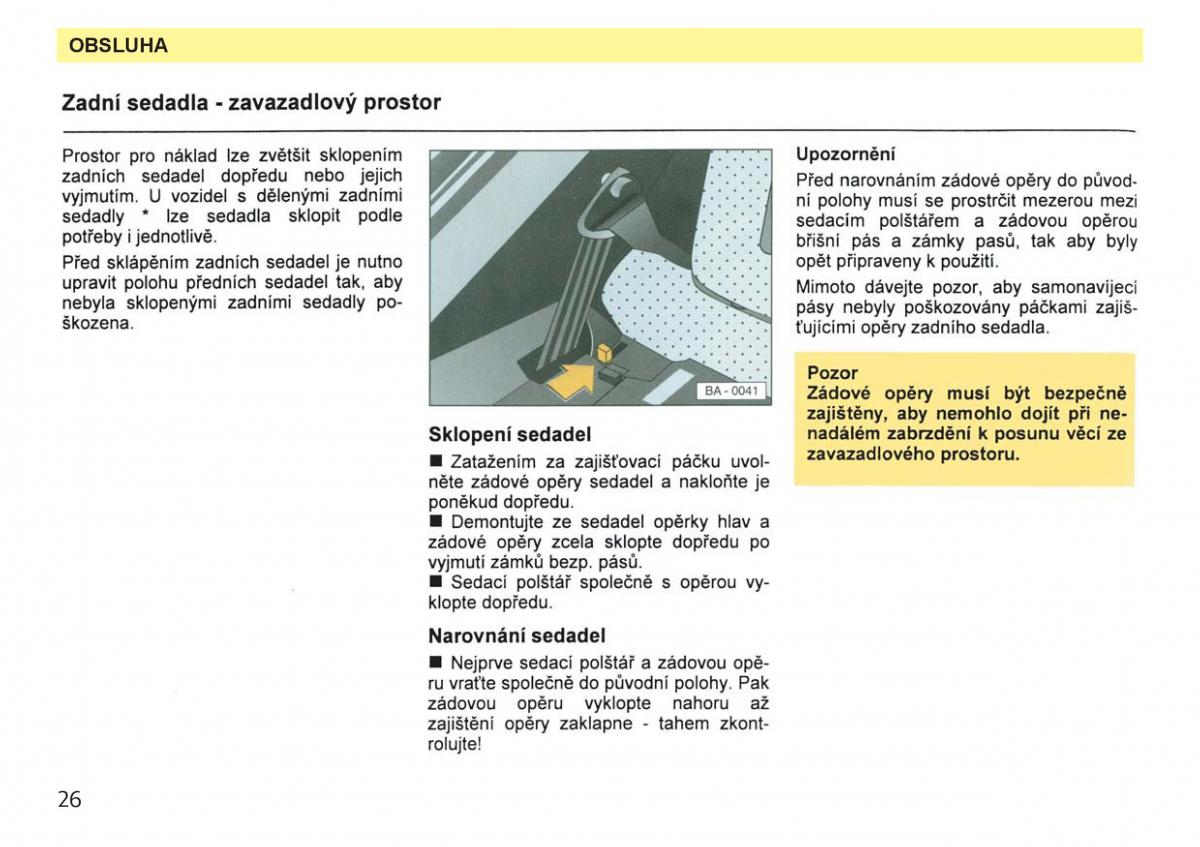 Skoda Favorit navod k obsludze / page 28