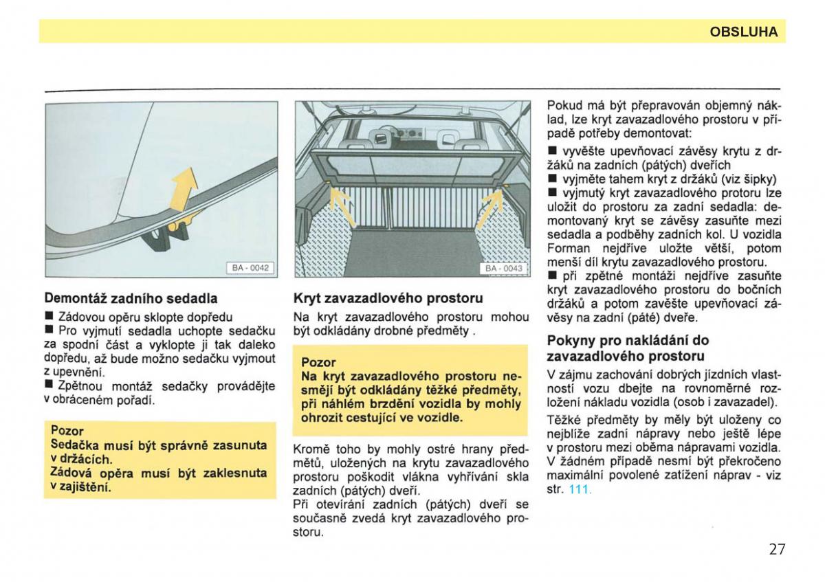 Skoda Favorit navod k obsludze / page 29