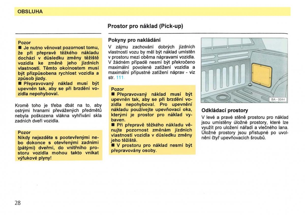 Skoda Favorit navod k obsludze / page 30