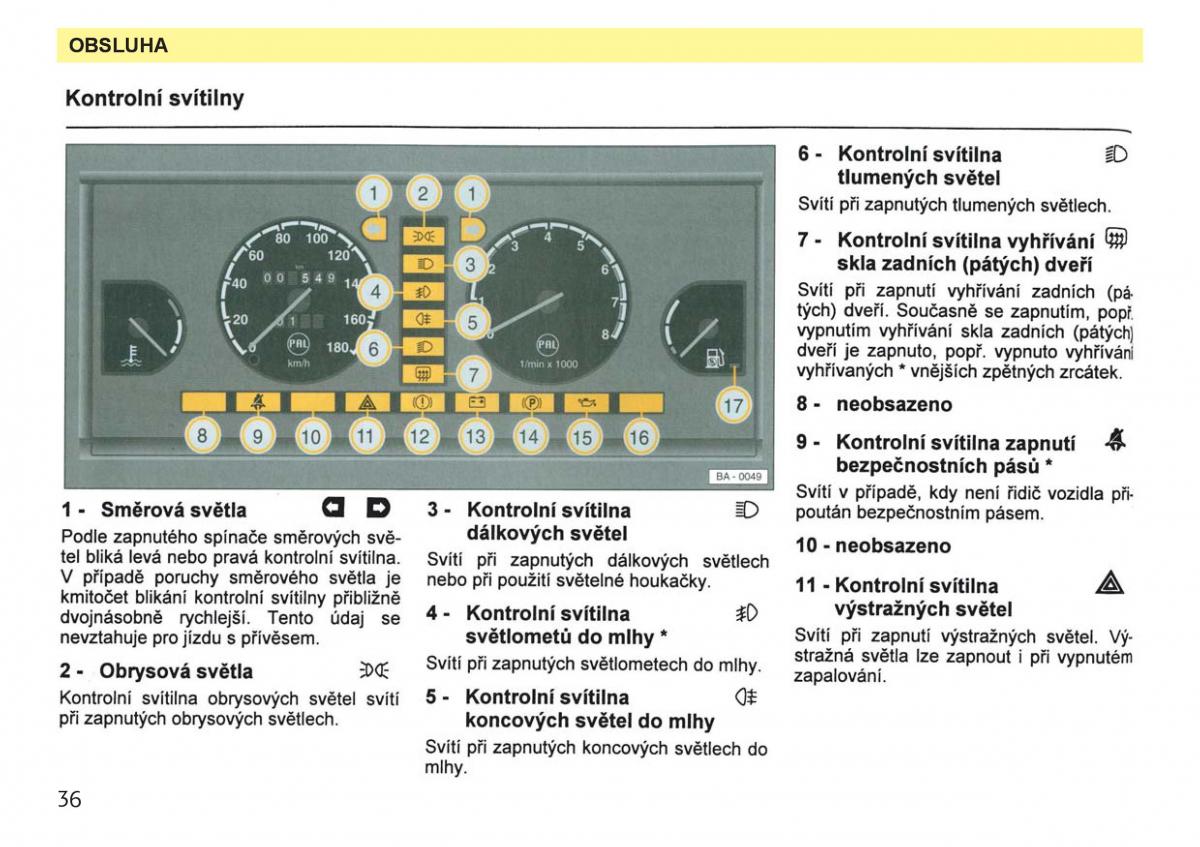 Skoda Favorit navod k obsludze / page 38