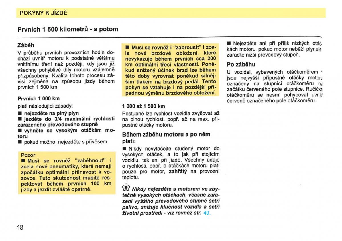 Skoda Favorit navod k obsludze / page 50