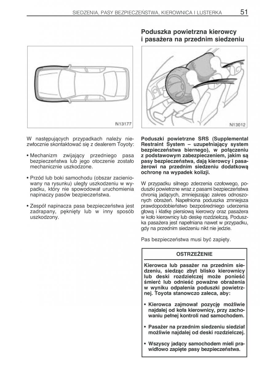 Toyota Avensis I 1 instrukcja obslugi / page 58