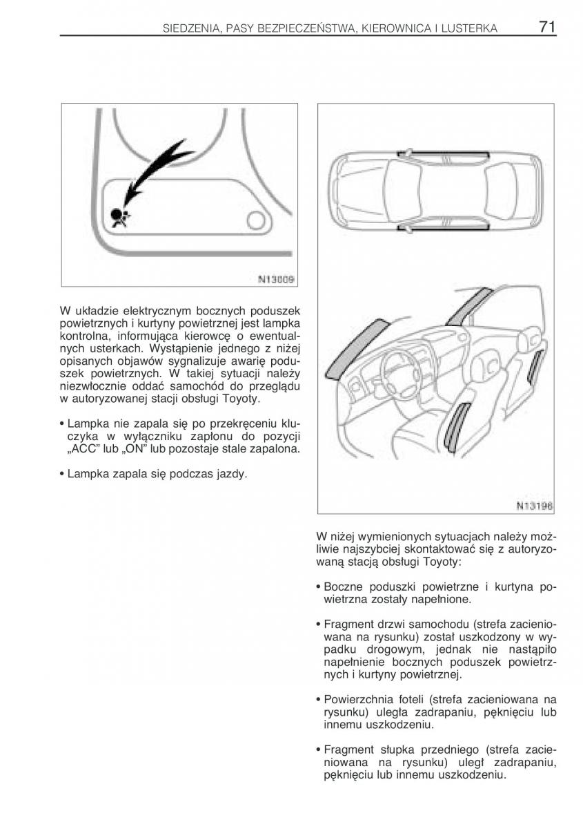 Toyota Avensis I 1 instrukcja obslugi / page 78