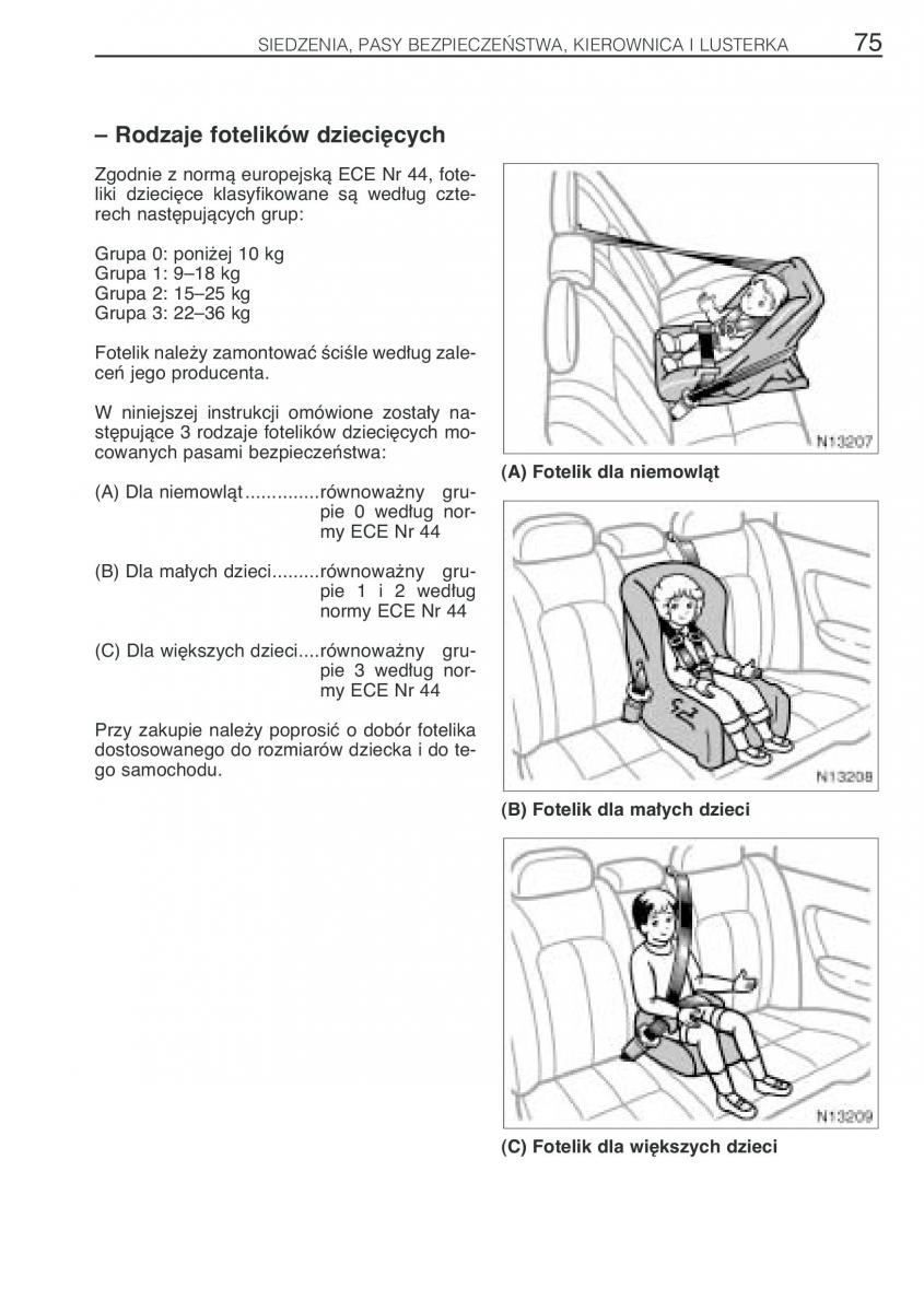 Toyota Avensis I 1 instrukcja obslugi / page 82