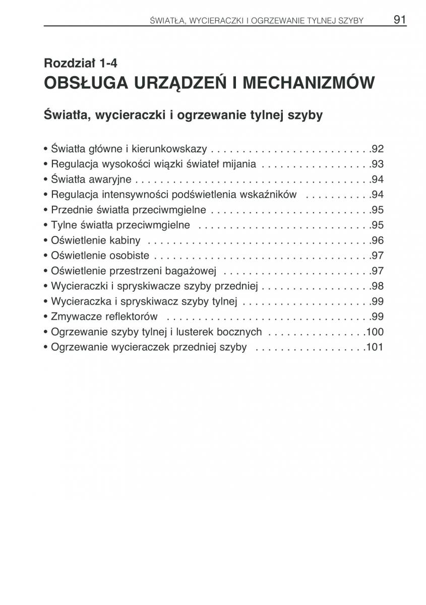 Toyota Avensis I 1 instrukcja obslugi / page 98