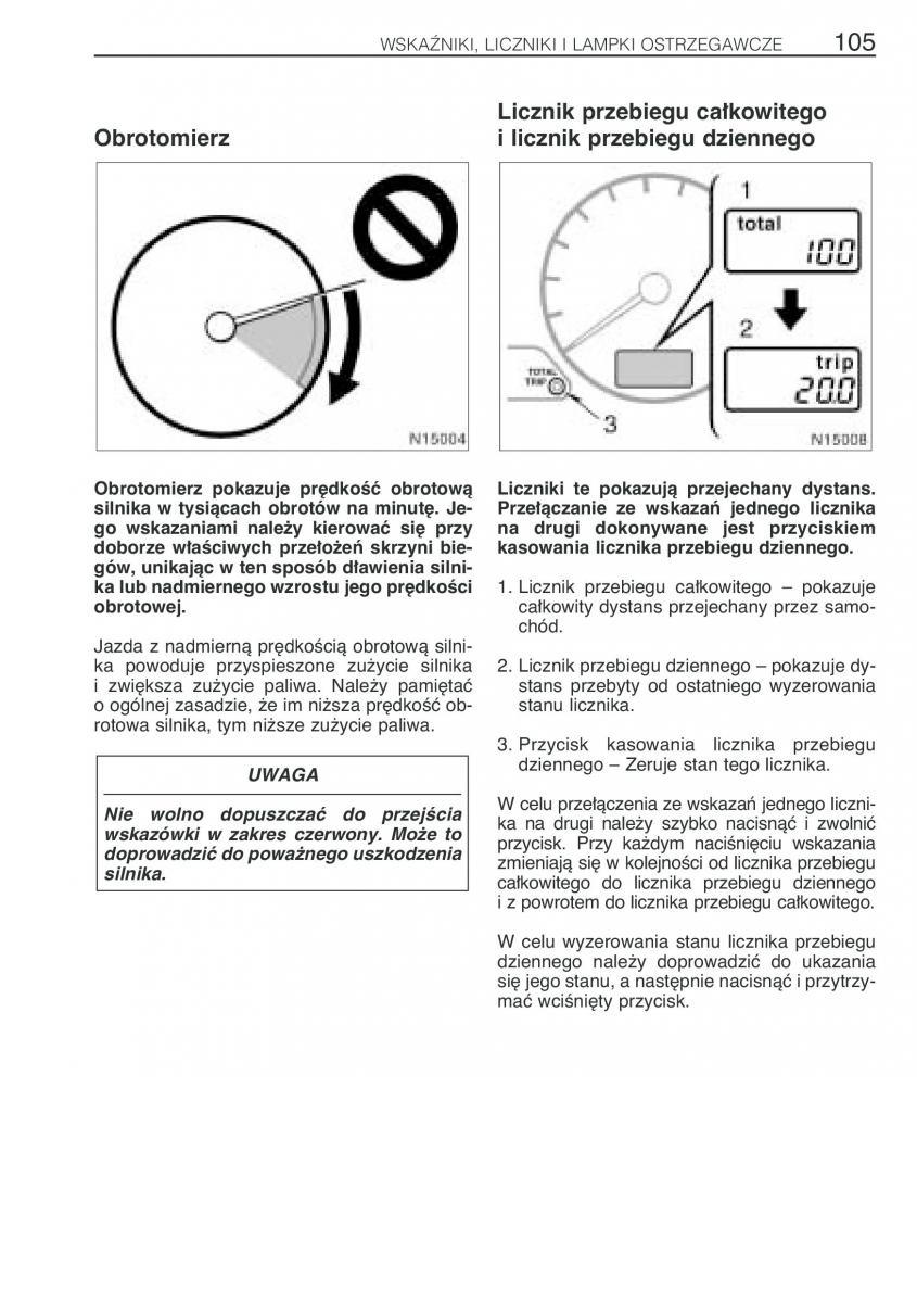 Toyota Avensis I 1 instrukcja obslugi / page 112