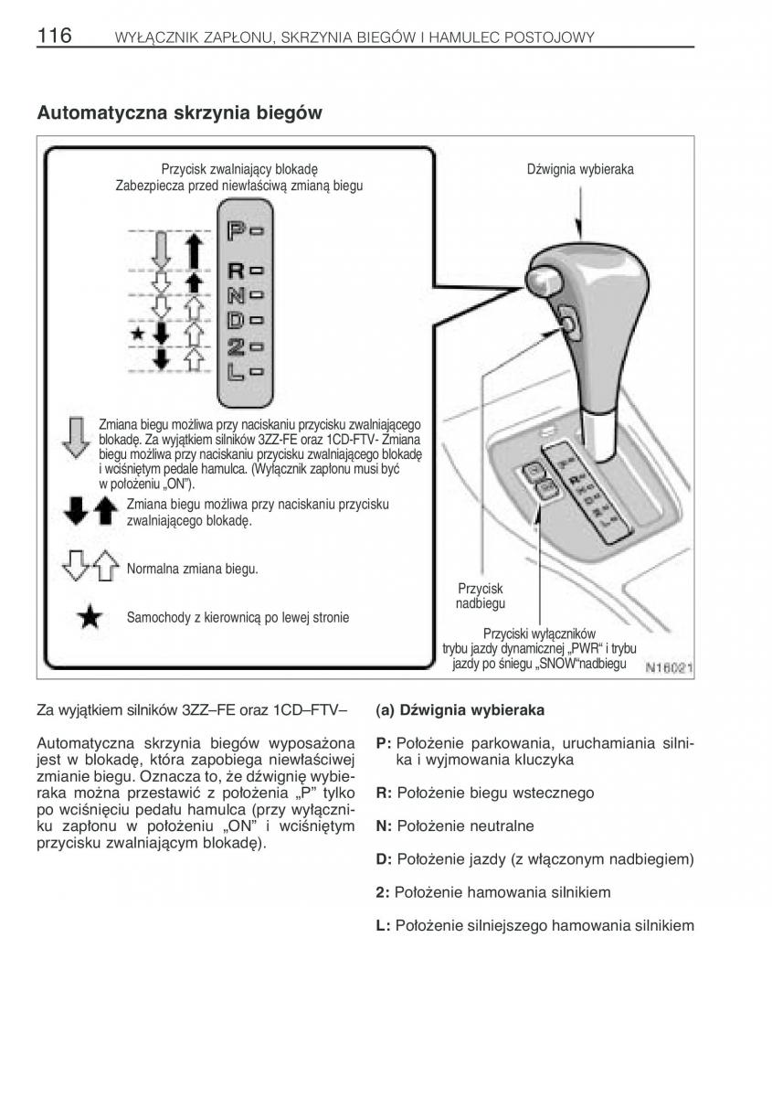 Toyota Avensis I 1 instrukcja obslugi / page 123