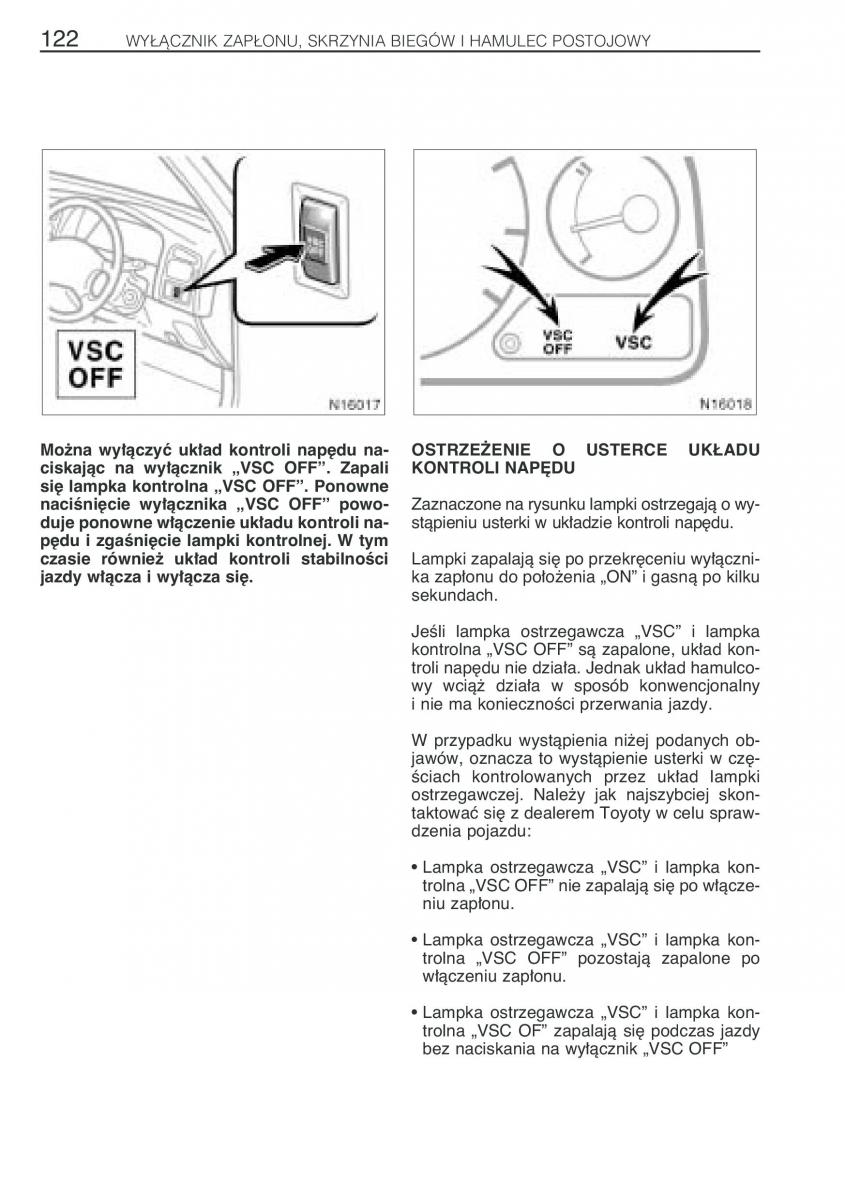 Toyota Avensis I 1 instrukcja obslugi / page 129