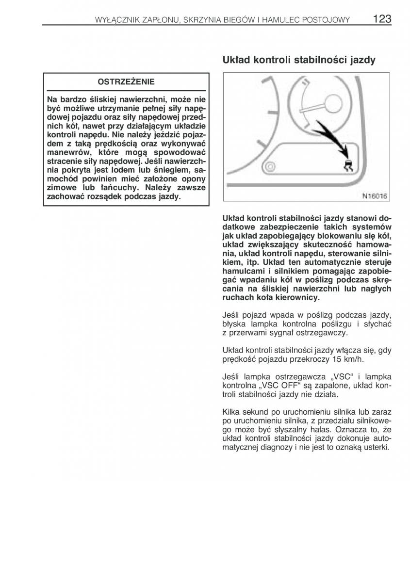 Toyota Avensis I 1 instrukcja obslugi / page 130