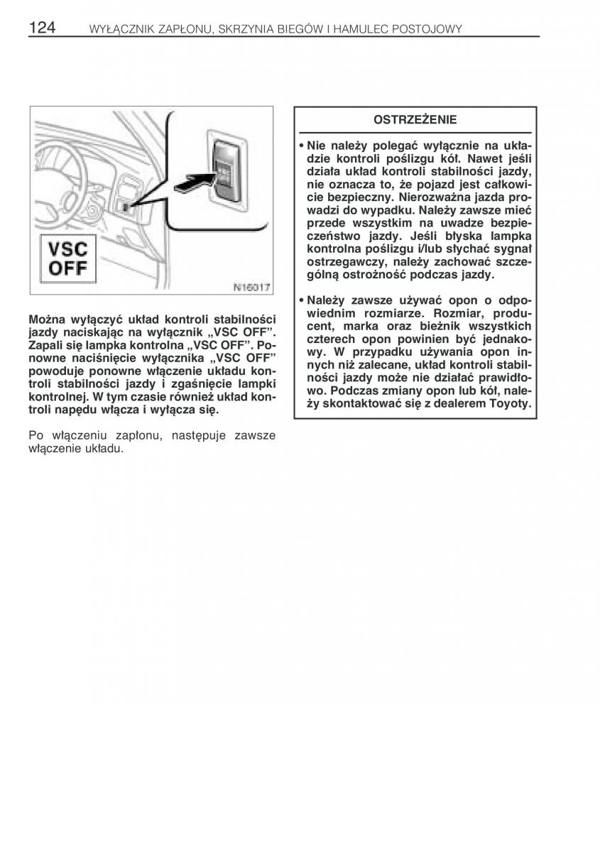 Toyota Avensis I 1 instrukcja obslugi / page 131