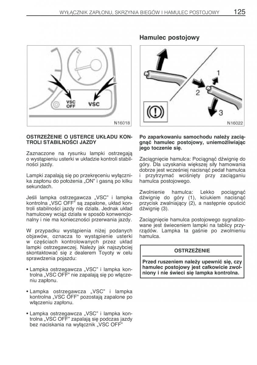 Toyota Avensis I 1 instrukcja obslugi / page 132