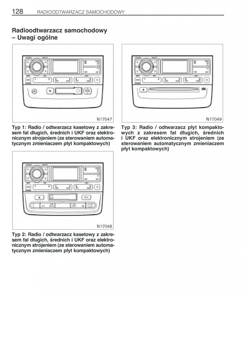 Toyota Avensis I 1 instrukcja obslugi / page 135