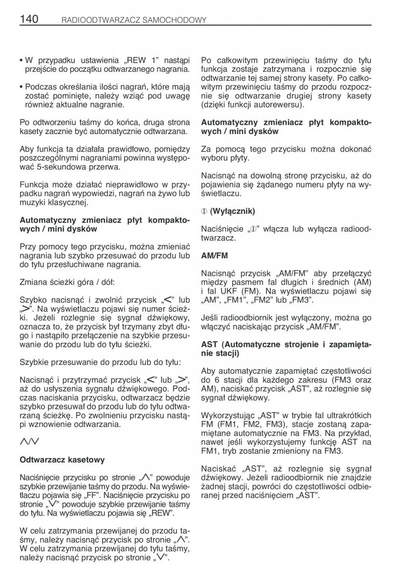 Toyota Avensis I 1 instrukcja obslugi / page 147