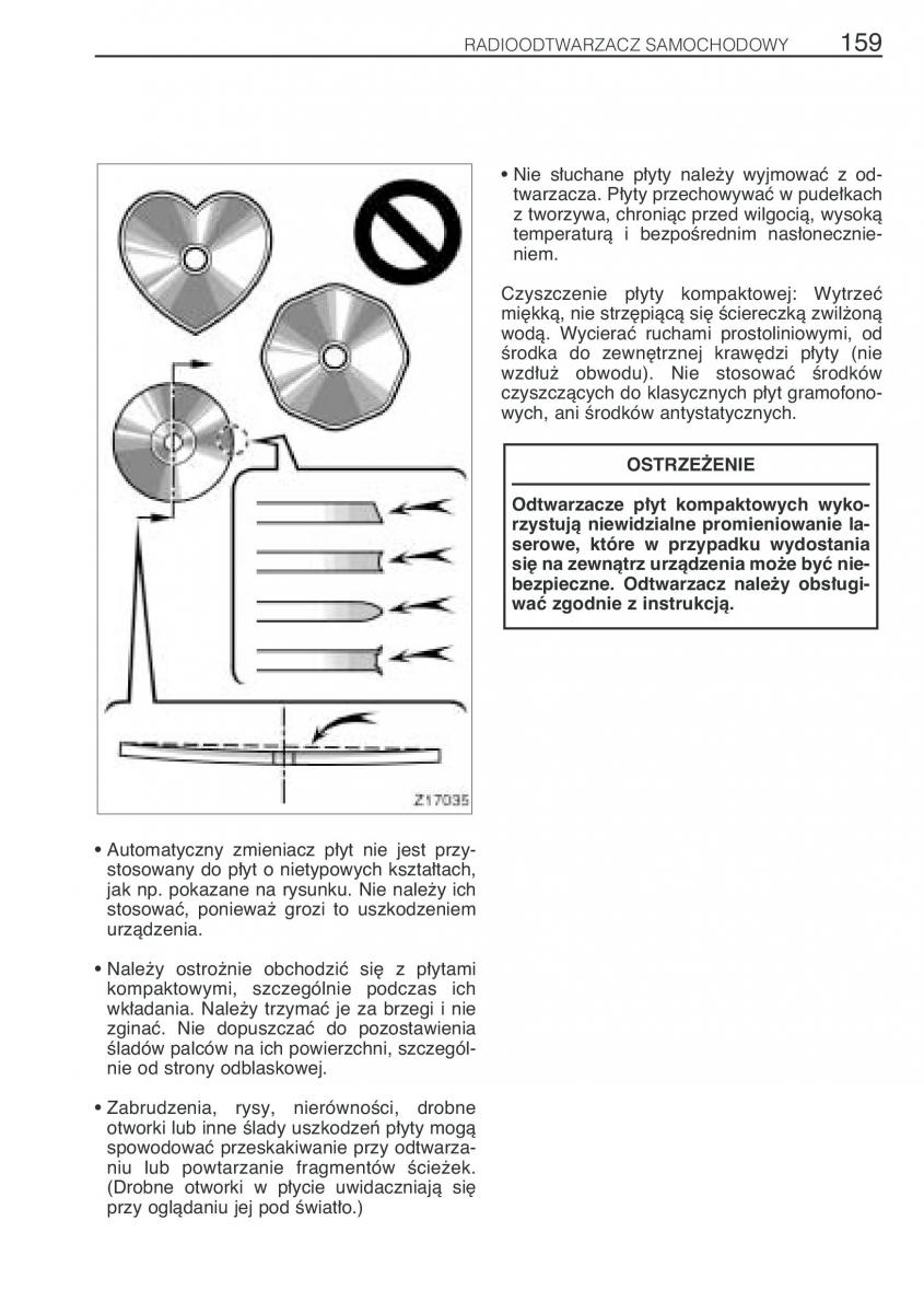 Toyota Avensis I 1 instrukcja obslugi / page 166