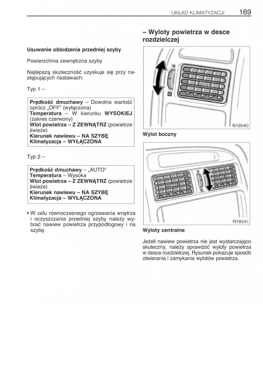 Toyota Avensis I 1 instrukcja obslugi / page 176