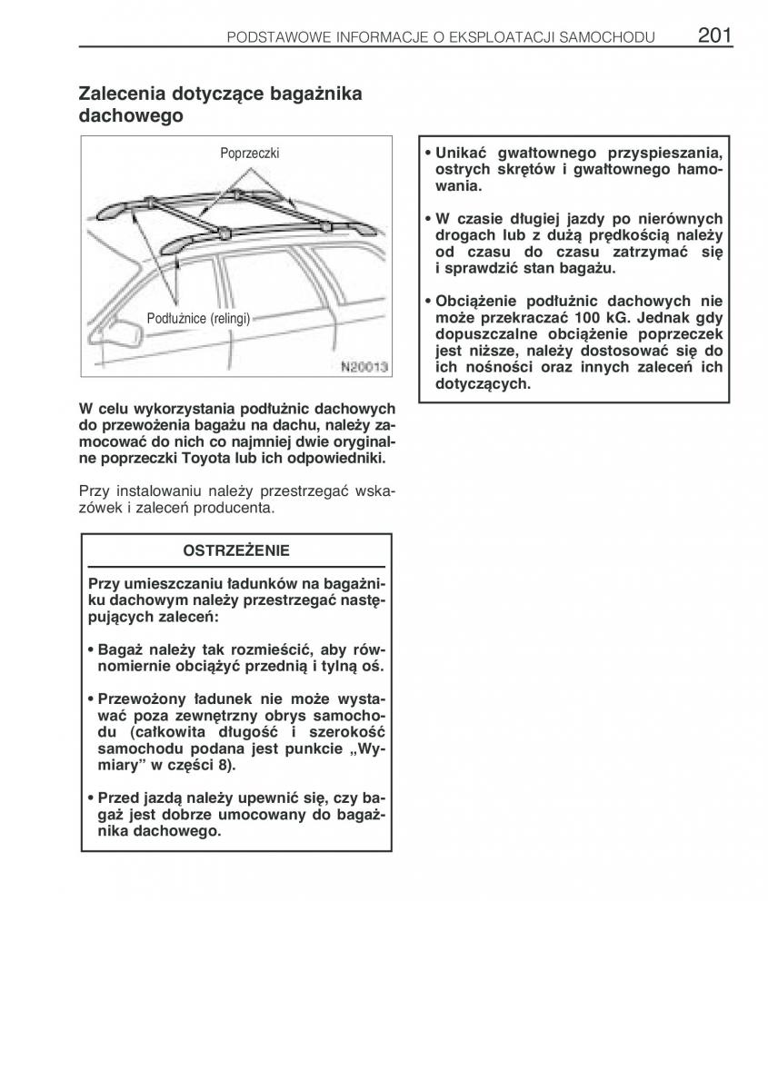 Toyota Avensis I 1 instrukcja obslugi / page 208