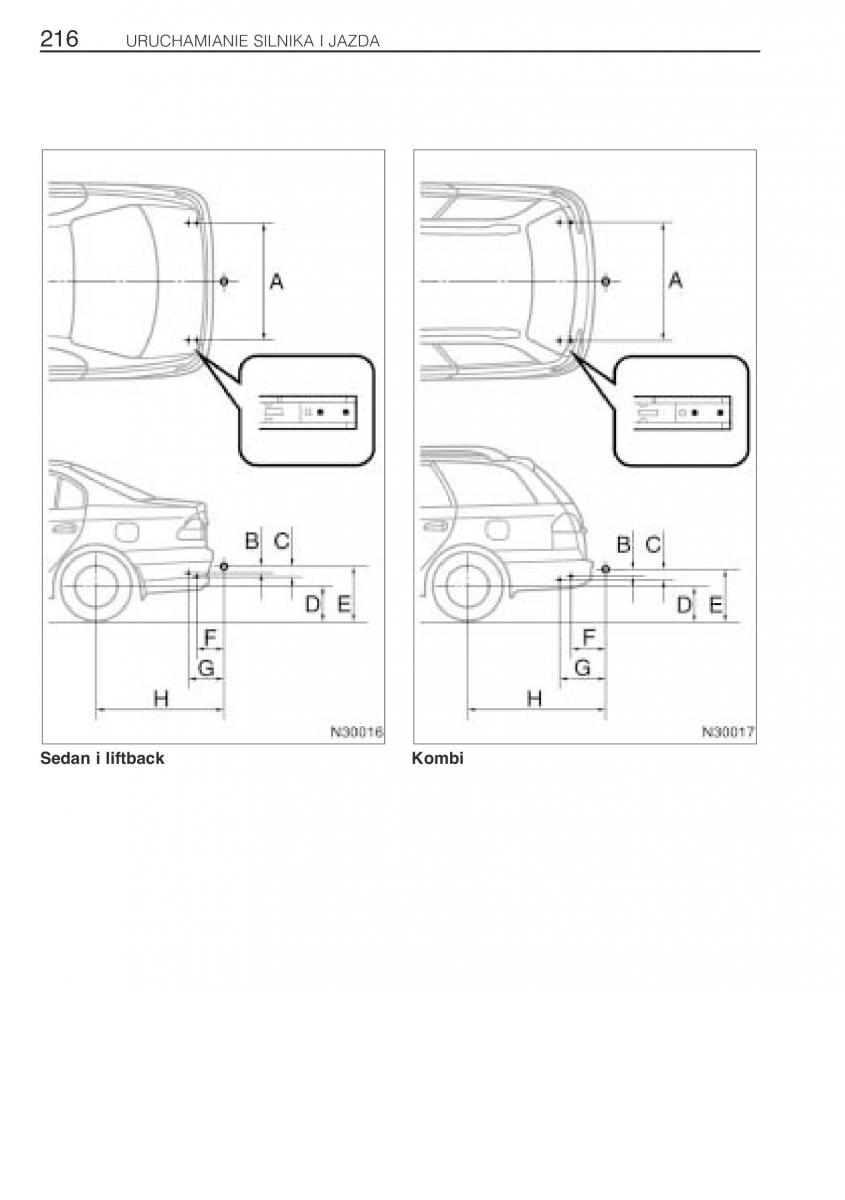 Toyota Avensis I 1 instrukcja obslugi / page 223