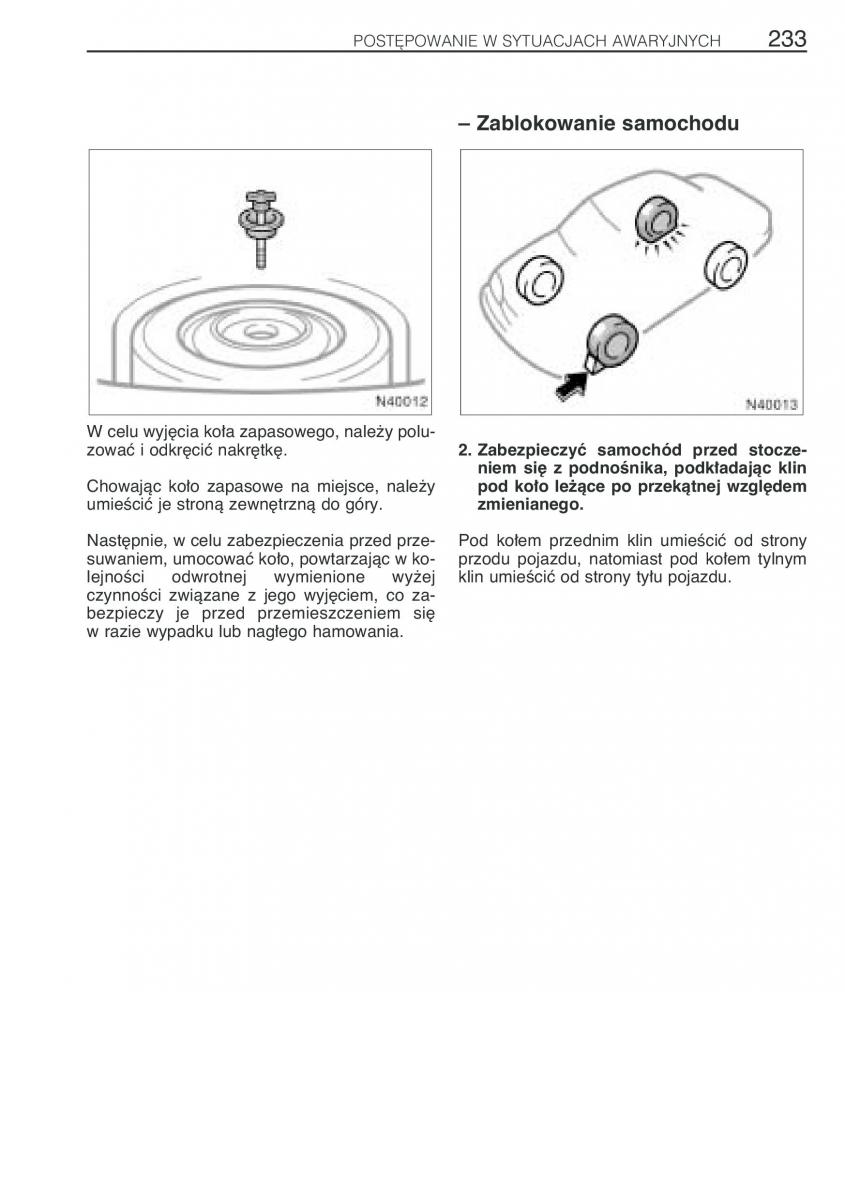 Toyota Avensis I 1 instrukcja obslugi / page 240