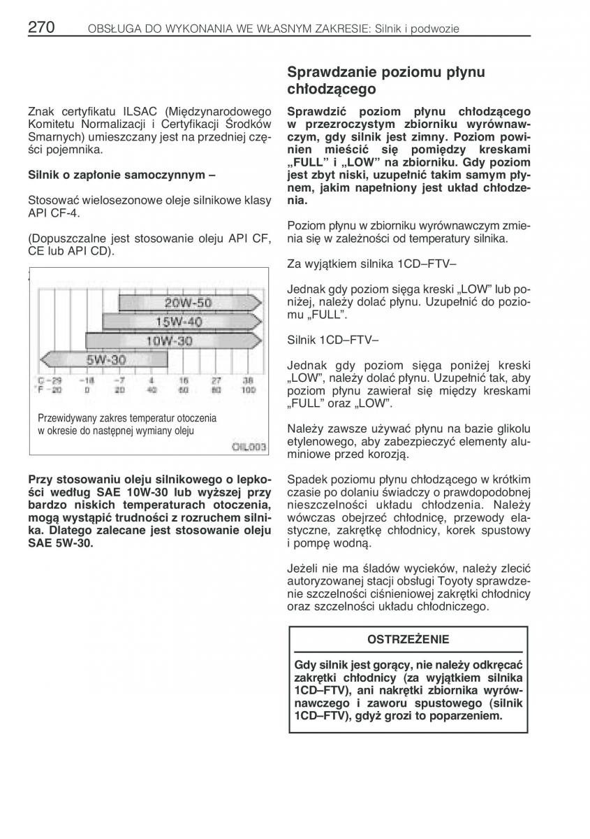 Toyota Avensis I 1 instrukcja obslugi / page 277