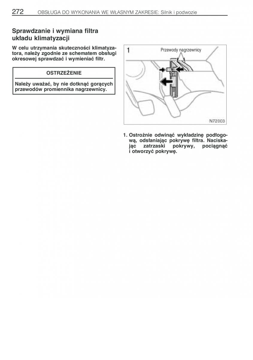 Toyota Avensis I 1 instrukcja obslugi / page 279