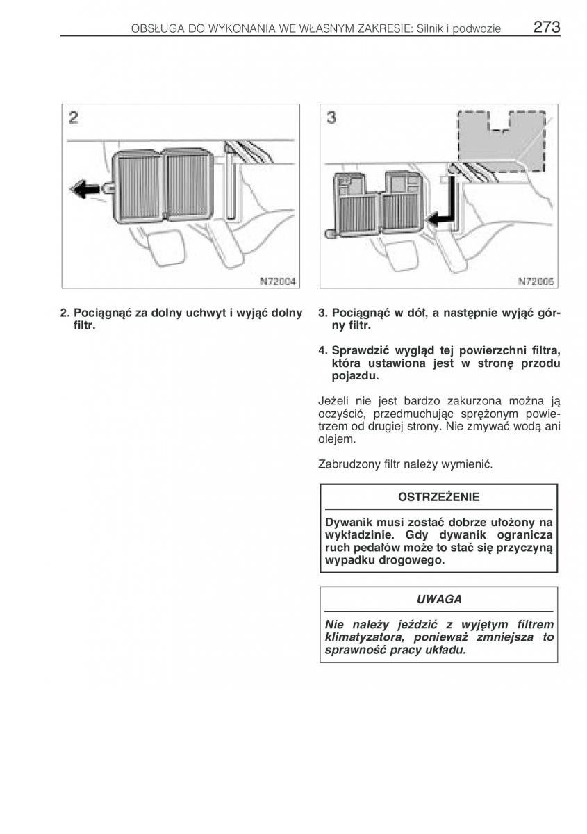 Toyota Avensis I 1 instrukcja obslugi / page 280