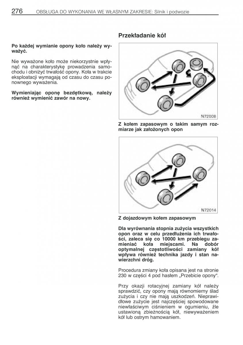 Toyota Avensis I 1 instrukcja obslugi / page 283