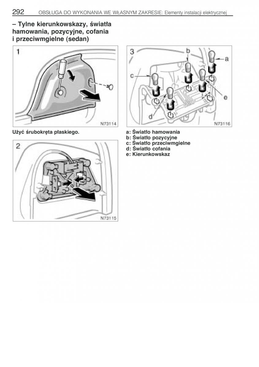 Toyota Avensis I 1 instrukcja obslugi / page 299