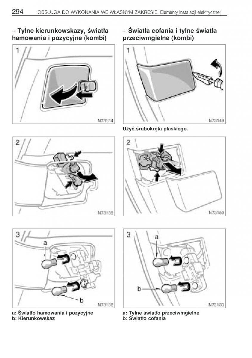 Toyota Avensis I 1 instrukcja obslugi / page 301