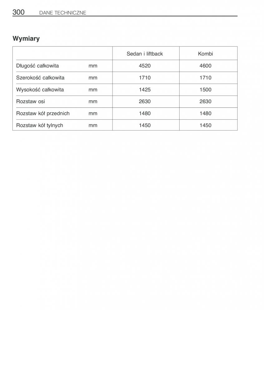 Toyota Avensis I 1 instrukcja obslugi / page 307