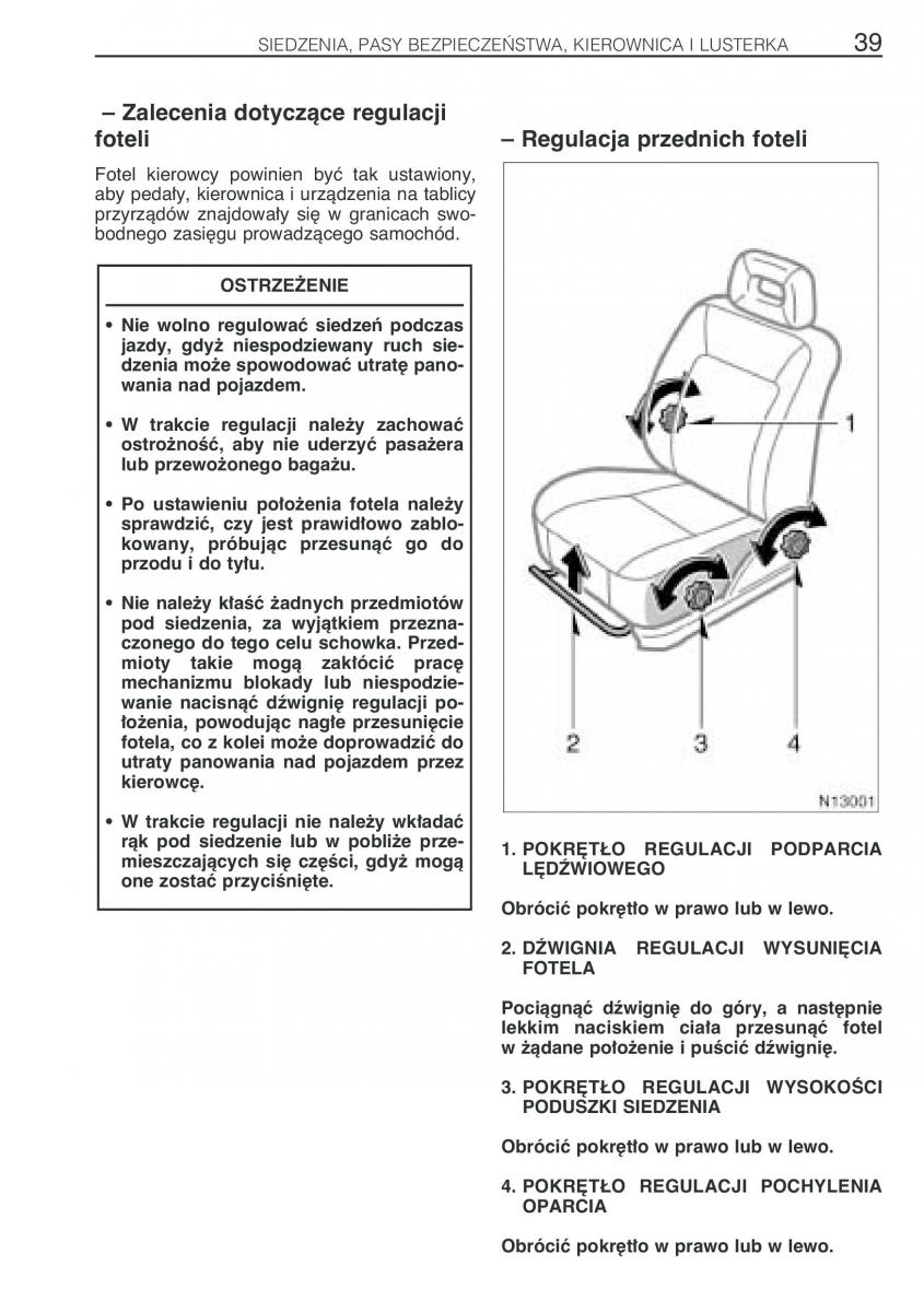 Toyota Avensis I 1 instrukcja obslugi / page 46