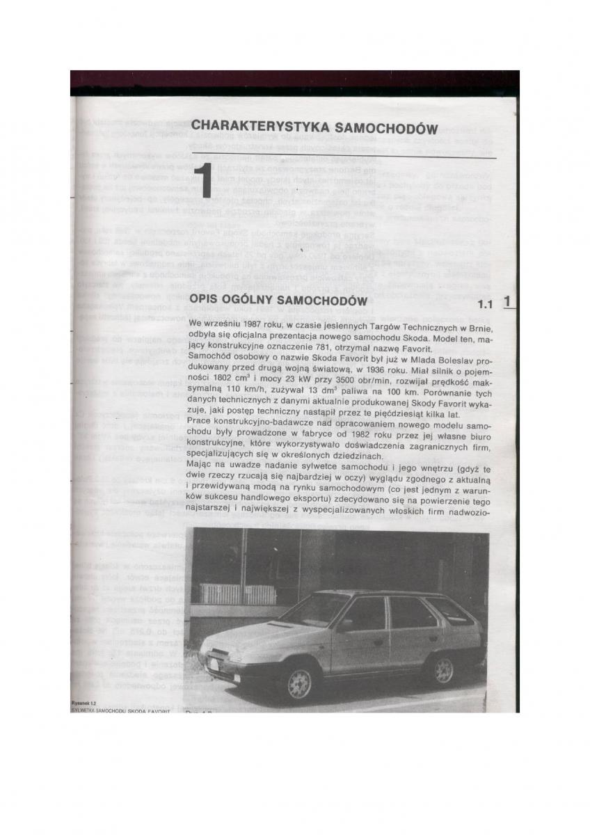 Skoda Favorit instrukcja obslugi / page 6