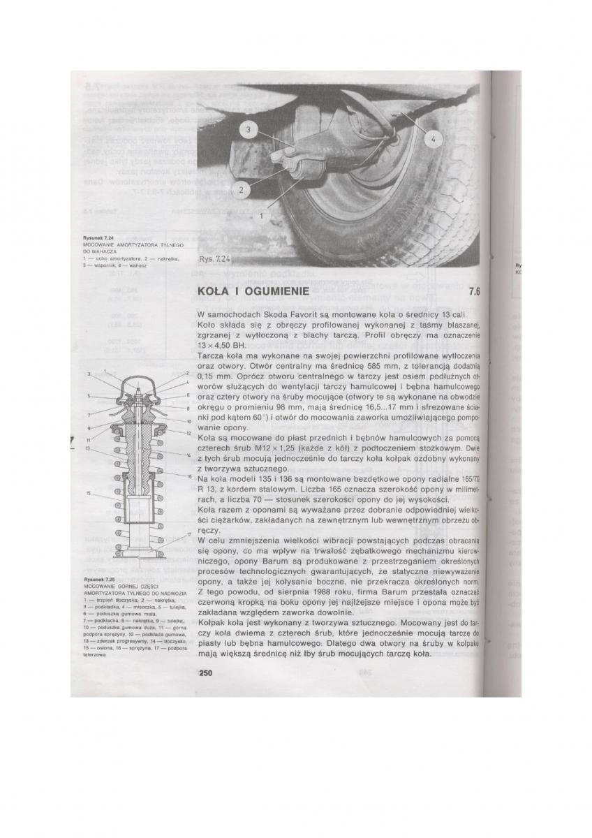 Skoda Favorit instrukcja obslugi / page 245