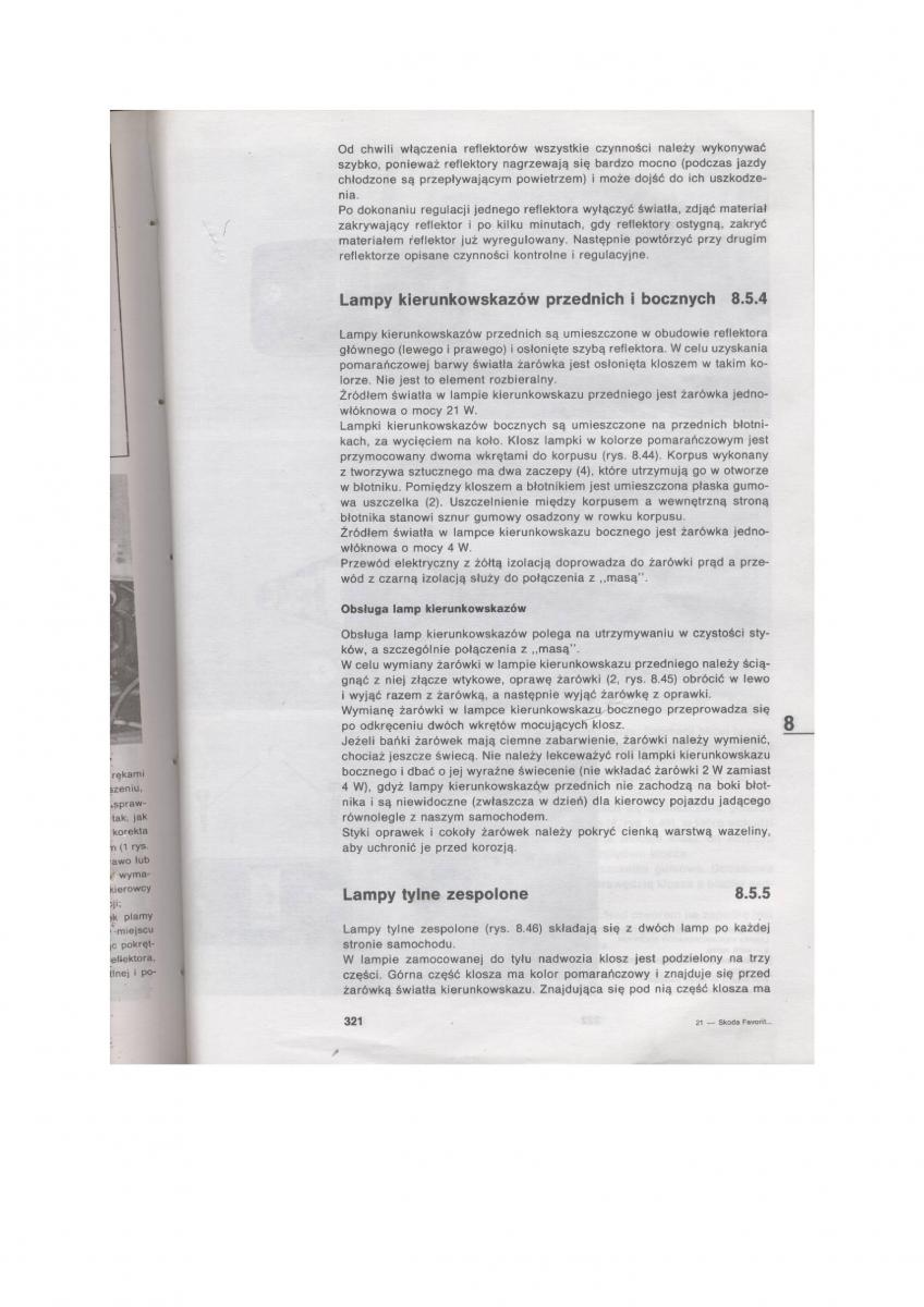 Skoda Favorit instrukcja obslugi / page 316